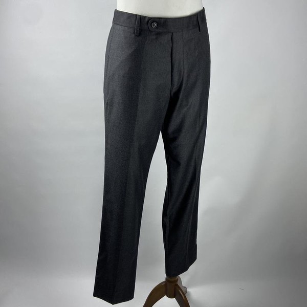 Men J.Crew Trousers Grey Wool L