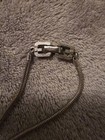 Vintage 1977 GIVENCHY G Logo Gold Plated Rope Necklace Silver bar design -Signed — photo 6