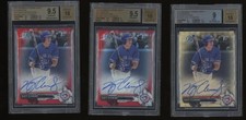 2017 Bowman Chrome Auto Kacy Clemens RAINBOW LOT OF 16 BGS Superfractor (Two 1/1