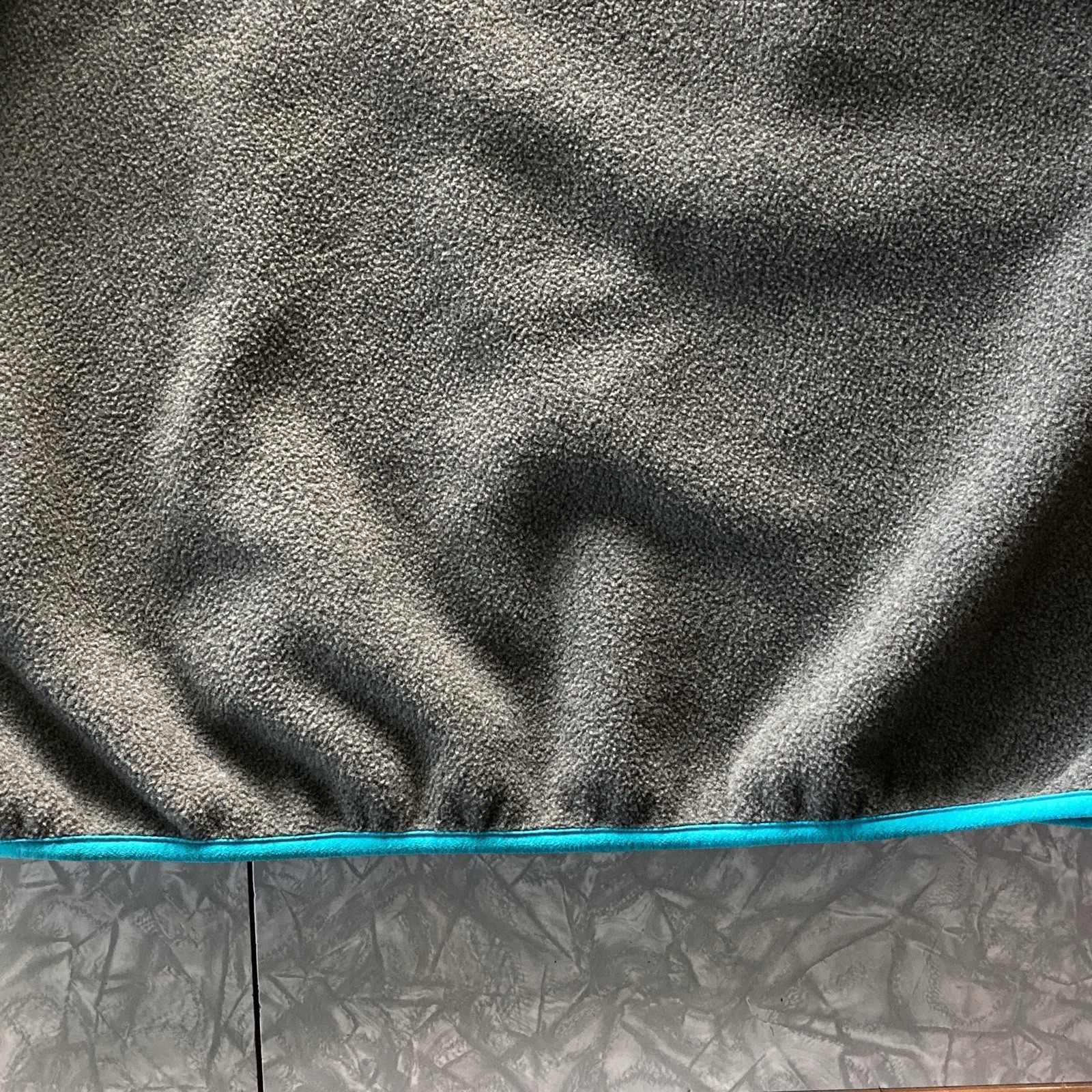 Womens Patagonia Synchilla T snap Fleece Grey Turquoise Green Pullover Medium thumbnail 11