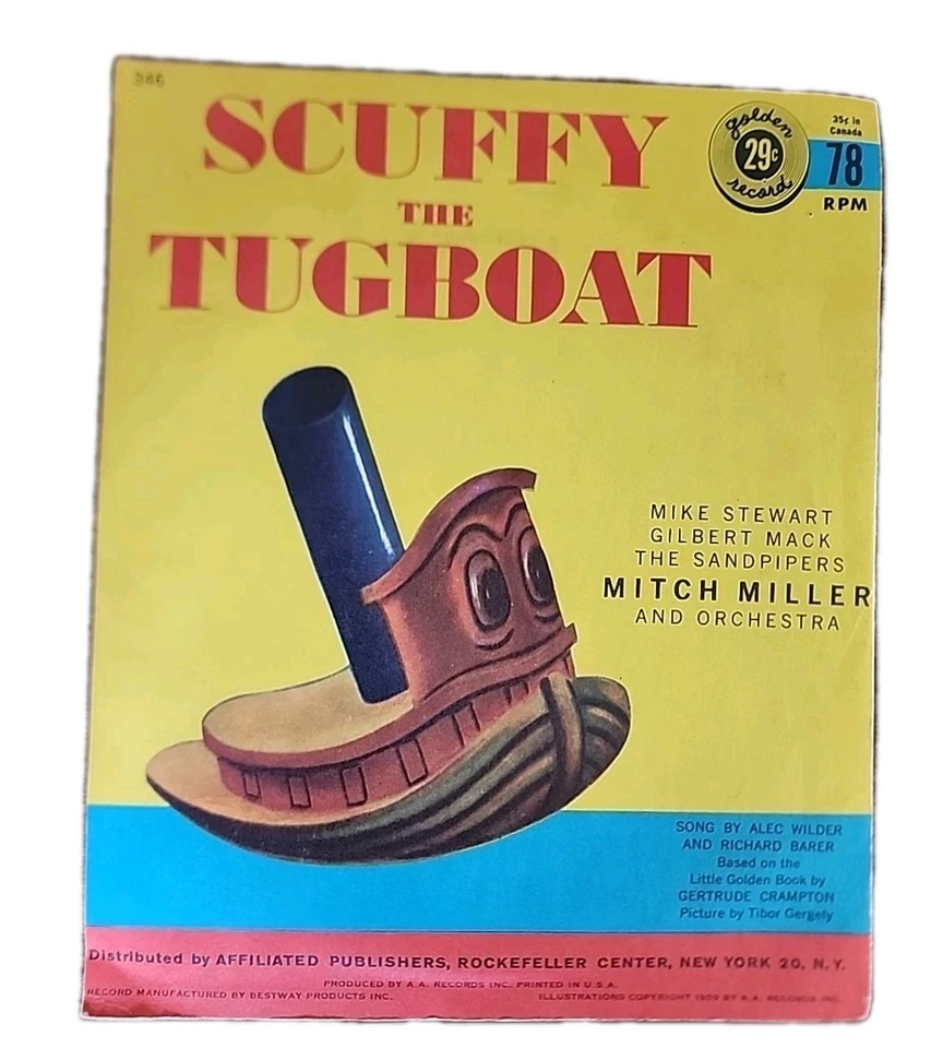 I'm Popeye The Sailor Man (1957) 6" 78 rpm Golden Records 346 TOP COPY yellow - Image 2 of 4