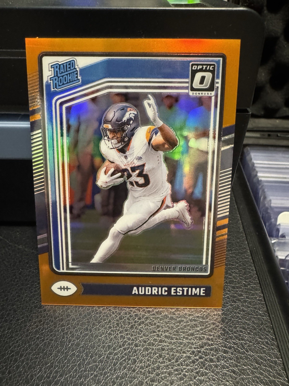 2024 Panini Donruss Optic - Rated Rookie Audric Estime #206 Orange Prizm /249
