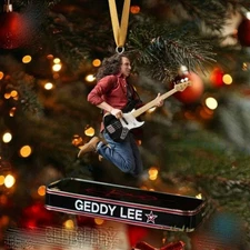 Rush Band Hanging Ornament 3D Effect Xmas Gift For Fans