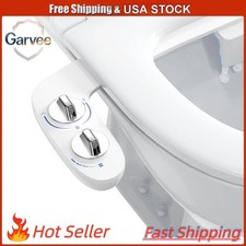 Dual Nozzle Non-Electric Bidet, Easy Install, Ultra-Slim, Adjustable Pressure