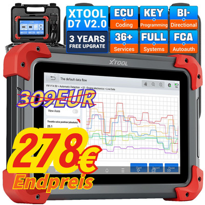 2026 XTOOL D7 Profi KFZ OBD2 Diagnosegerät Scanner ECU Codierung ALLE System FCA