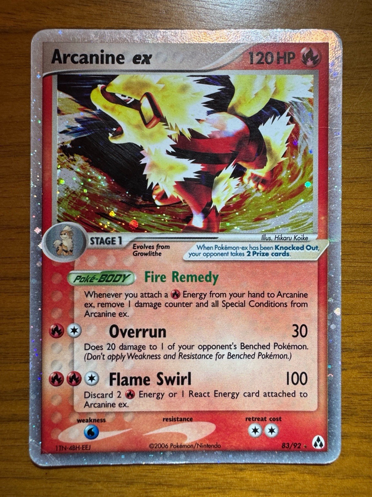 Arcanine EX 83/92 Legend Maker | MP
