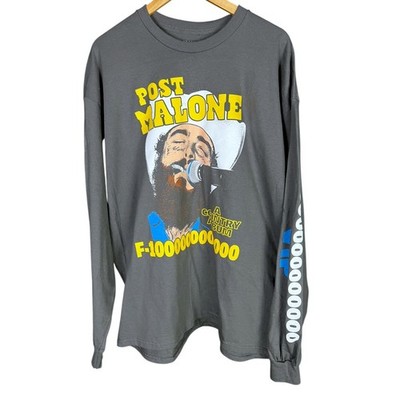 NWOT Post Malone LS Promo Shirt Country Album VIP Concert Tour Promo Rock XXL