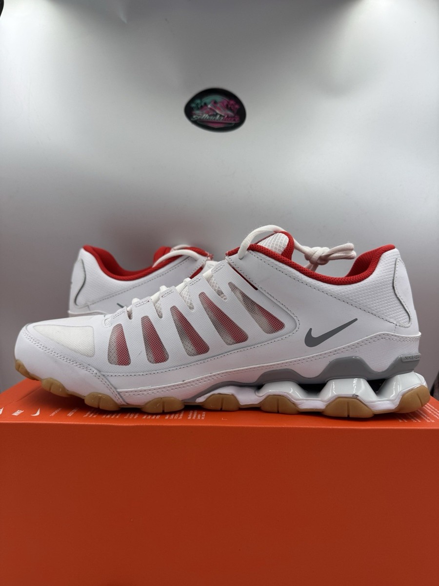 Nike Reax 8 TR Mesh White Wolf Grey Chile Red 621716-103  display picture 2