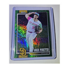 Topps 2025 Series 2 Nick Pivetta Green Holofoil /99 San Diego Padres 