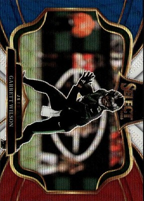 Garrett Wilson 🔴 2025 Panini Select #476 Tri-Color Prizm #/99