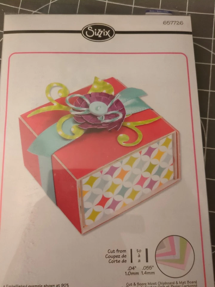 New 4 Sizzix XL 657726 CANDY DRAWER BOX wedding Birthday Valentine's Day Gift  - Image 2 of 4