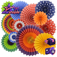 Papierfans Set 12 StüCk Bunte HäNgende Dekoration FüR Geburtstag Hochzeit Party