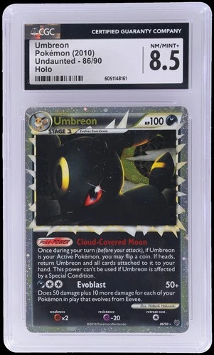 2010 Pokemon Heartgold And Soulsilver Undaunted Umbreon #86 CGC 8.5 Holo Prime