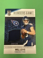 2024 Panini Donruss Elite - Numbers Game Jerseys Will Levis  Blue /500