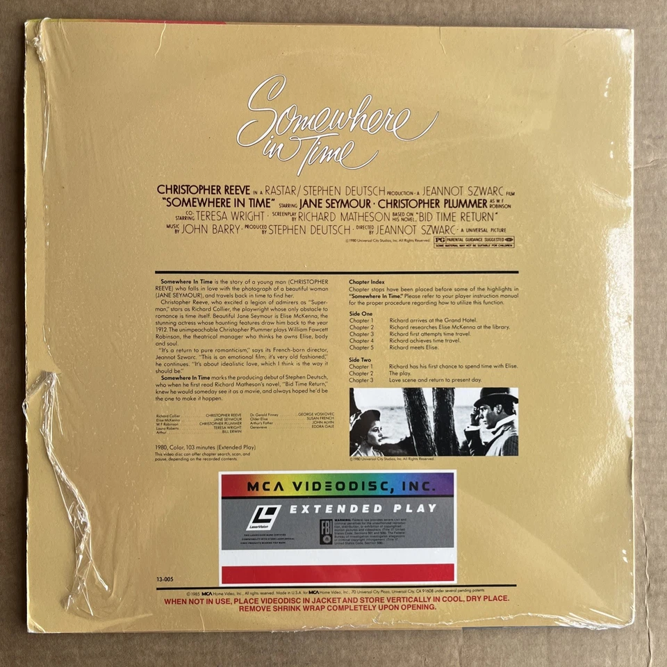 Somewhere in Time (Laserdisc) - Image 2 of 2