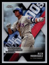 Alex Rodriguez Rangers #DOD-13 2020 Topps Chrome Decade of Dominance Die Cut
