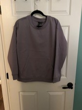NWT Mondetta Women's Everyday Soft Crew Neck Sweatshirt Purple Size Large