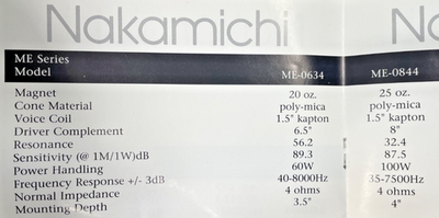 Old School Nakamichi ME-0844 — 8