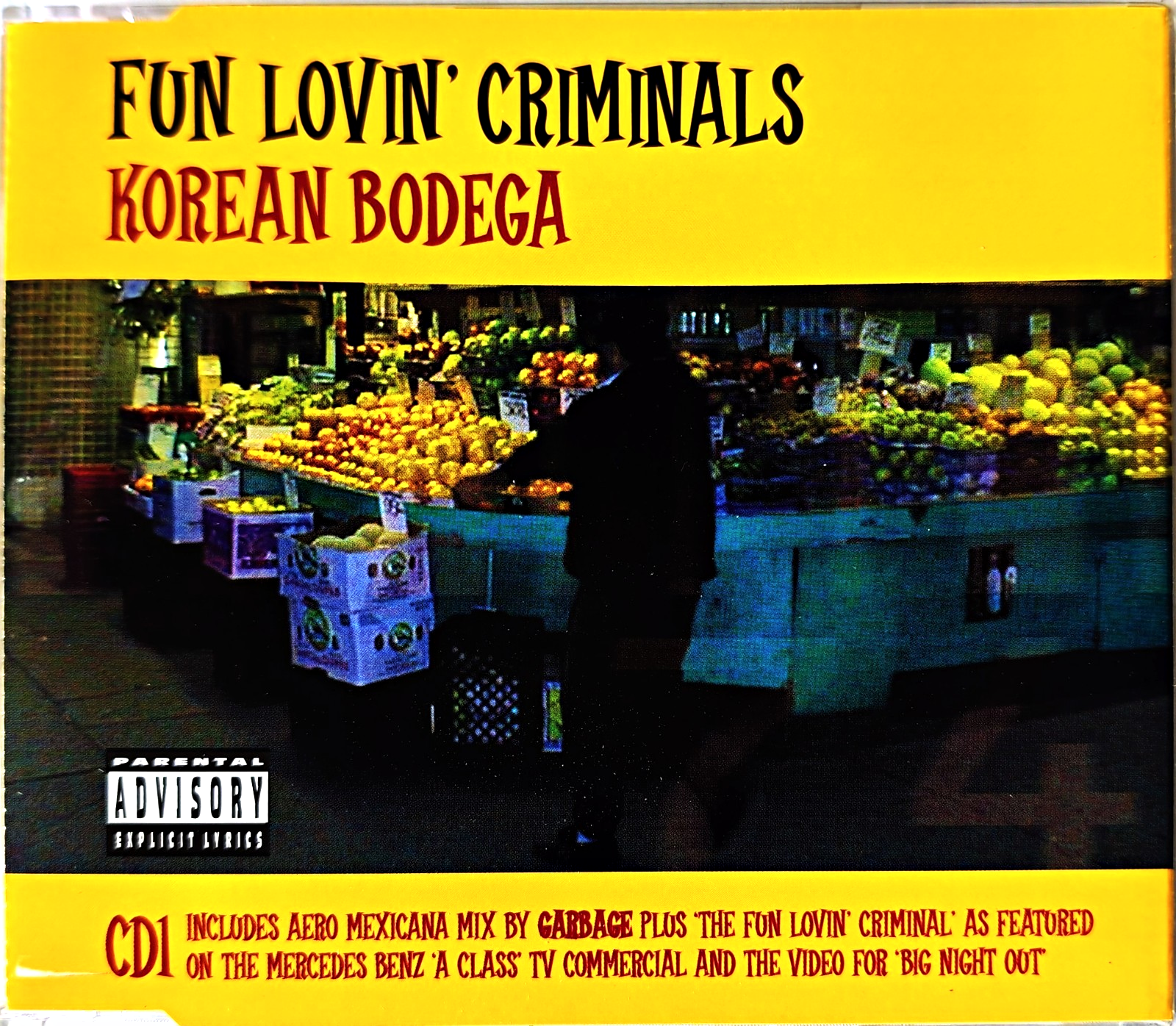 Fun Lovin' Criminals - Korean Bodega CD 🌀 Single (Chrysalis, 1999) CDCHSS 5108