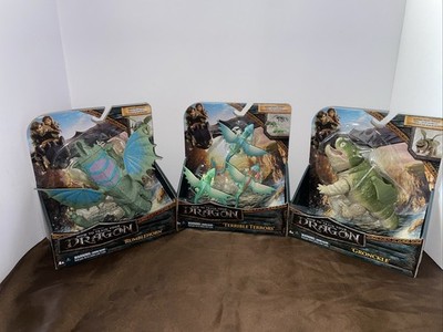 3 LOT Spin Master How to Train Your Dragon TERRIBLE TERRORS GRONCKLE RUMBLEHORN