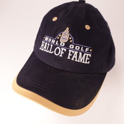 World Golf Hall of Fame Hat Ahead Authentics Adjustable Navy Khaki Men's