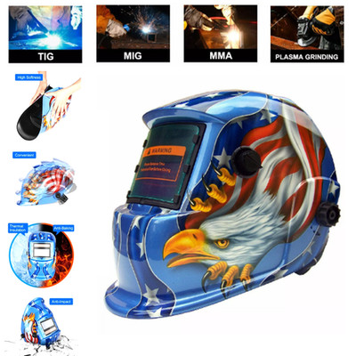 Auto-Darkening Solar Welding Welder Helmet - True Color, Arc/TIG/MIG Protection