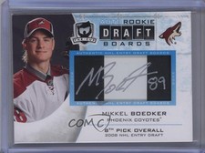 2008 Upper Deck The Cup Rookie Draft Boards /25 Mikkel Boedker #DB-MB Auto pb8