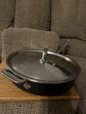 All-Clad Stainless Ltd Anodized Skillet Fry Saute Pan 11" With Lid