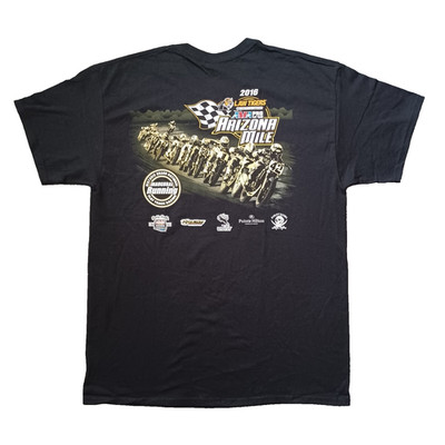 AMA Pro Flat Track T Shirt Mens M Black Arizona Mile 2016 Law Tigers Motorcycle