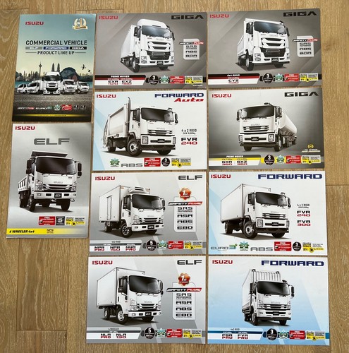 LOT 10 X ISUZU MALAYSIA TRUCK LKW, PROSPEKT BROCHURE