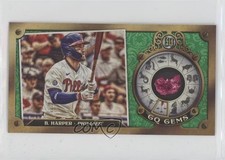 2022 Topps Gypsy Queen GQ Gems Minis Green 97/99 Bryce Harper #GGM-2 0l8n