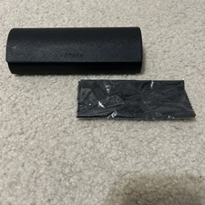 Prada Universal Black Small Hard Case for Eyeglasses with Cleaning Cloth