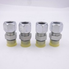 4 Pack Parker 12 F5BU-S Ferulok 24° Flareless Fittings