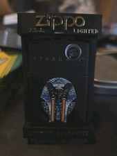 ZIPPO 1994 STARGATE THE MOVIE RA MASK BLACK MATTE LIGHTER UNFIRED IN BOX Q367