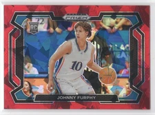 #91 2024-25 Prizm Draft Picks Red Ice Variation Johnny Furphy Rookie