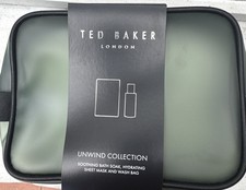 NEW SEALED Ted Baker Unwind Men's Soothing Bath Soak Logo Travel Bag FREEPOST
