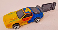 Matchbox Burning Key Car #4 Goodyear Blue/Yel...