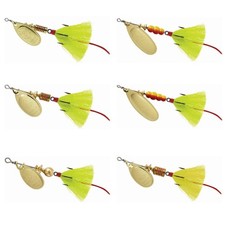 Mepps Aglia Dressed Treble Spinnerbait Gold-Yellow