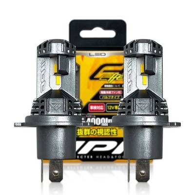 IPF H4 9003 HB2 LED Yellow Headlight Bulbs Dual Beam 2600K E144HFBW JDM Pair