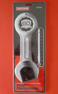 NOS CRAFTSMAN 12'' Wrench 80 Years Special Edition Shop Thermometer 9- 84550 80th