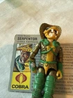 Serpentor V1 G.I. Joe 1986 Hasbro , Head Dress, Teeth intact Weapon Lot ARAH