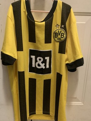Borussia Dortmund Bellingham #22 Soccer Jersey Yellow Black Team