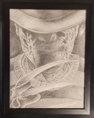 FREDDY KRUEGER NIGHTMARE ON ELM STREET DRAWING SKETCH 8'' x 11'' (Tony Czar)