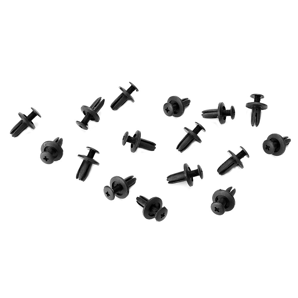 50pcs Black Plastic Rivet For Fast Fender Bumper Retainer Popular