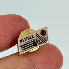 De colección American Airlines Oro 10K Pin Servicio Empleado Jubilado Premio Piloto Aviación