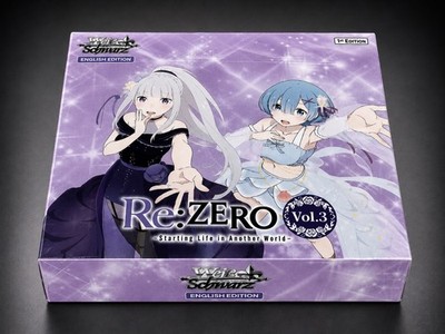 Weiss Schwarz ENG Rezero Life In Another World Vol. 3 Booster Box Sealed