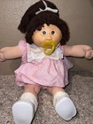 Cabbage Patch Kids Vintage 1985- Brown Hair & Eyes- Pacifier Girl Ponytail
