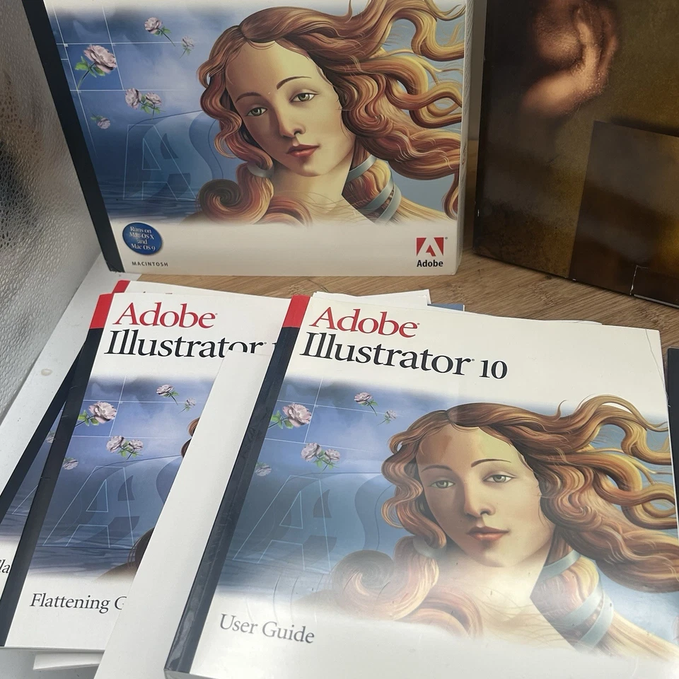 Adobe Illustrator 10 Macintosh MAC OS  in box VINTAGE With Serial -# - Image 2 of 4