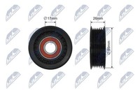 NTY Spannrolle, Keilriemen RNK-FR-046 FüR Ford Volvo