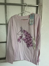 Lot Of 24 Cat  Jack Pink Unicorn Bow Long Sleeve Girl Shirt Size M 8